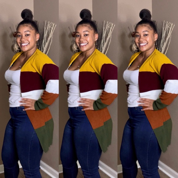 Green Fall Cardigan - Picture 1 of 3
